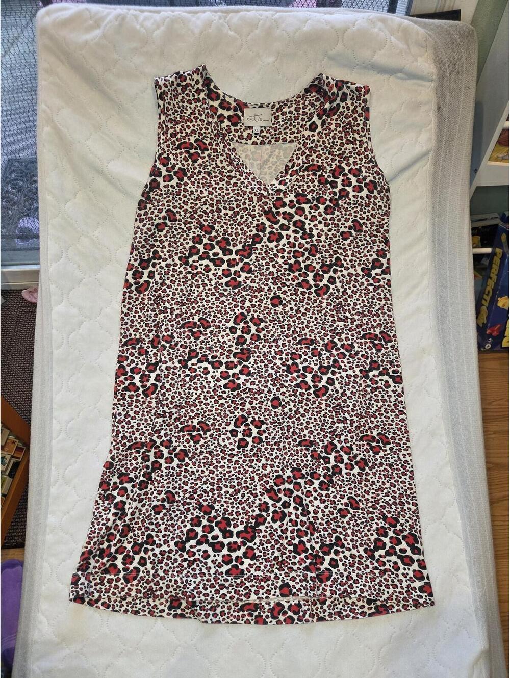 The Cat's Pajamas - XL Sleeveless Leopard Print Dress